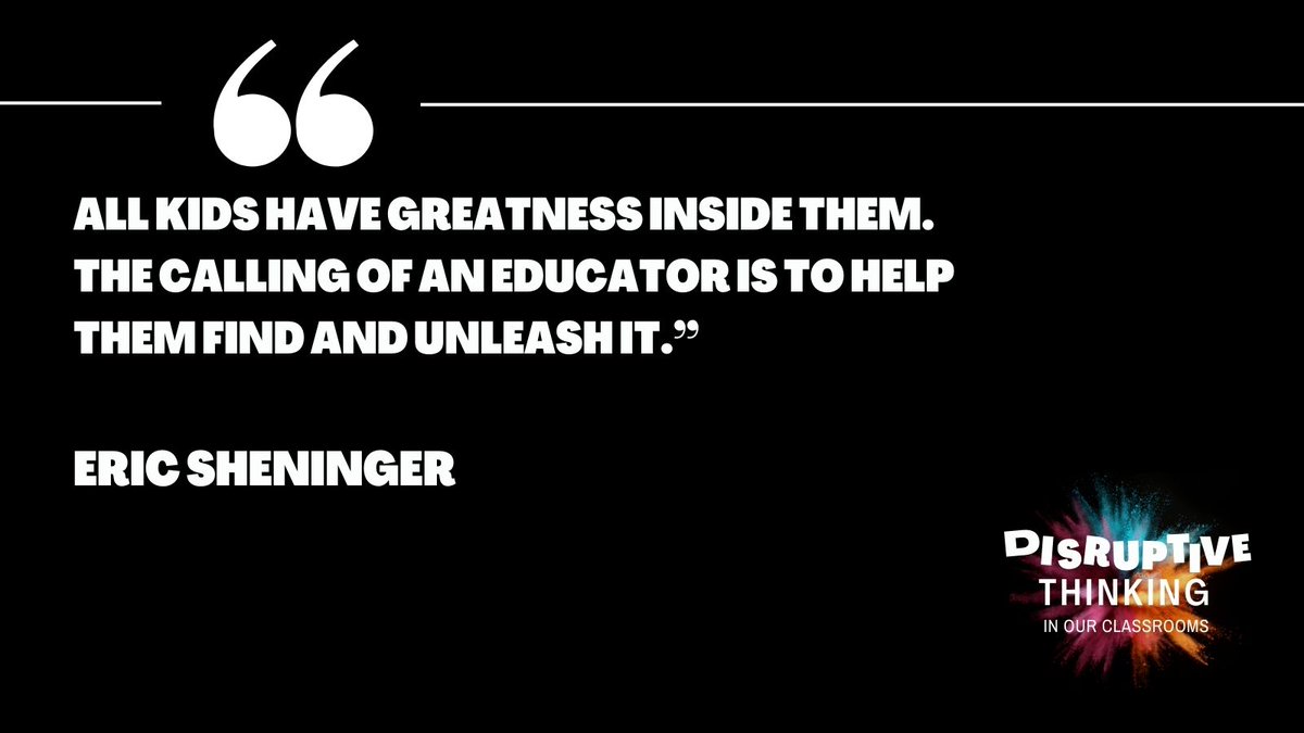 Learn more amazon.com/Disruptive-Thi… #DisruptiveThink #edchat #edutwitter #educhat