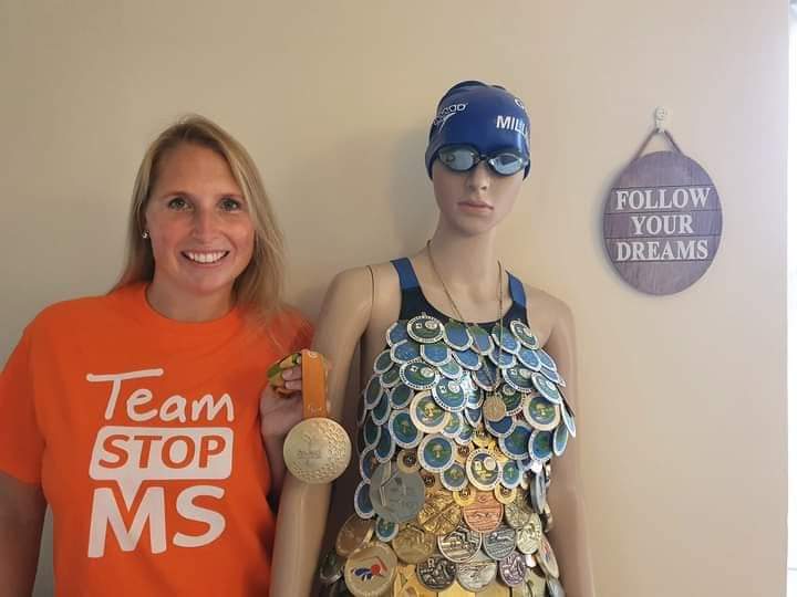 RoadMultiple's tweet image. Thank you very much to Paralympic Gold Medalist Stephanie Millward for supporting my work with Team Stop MS to help cure Multiple Sclerosis .