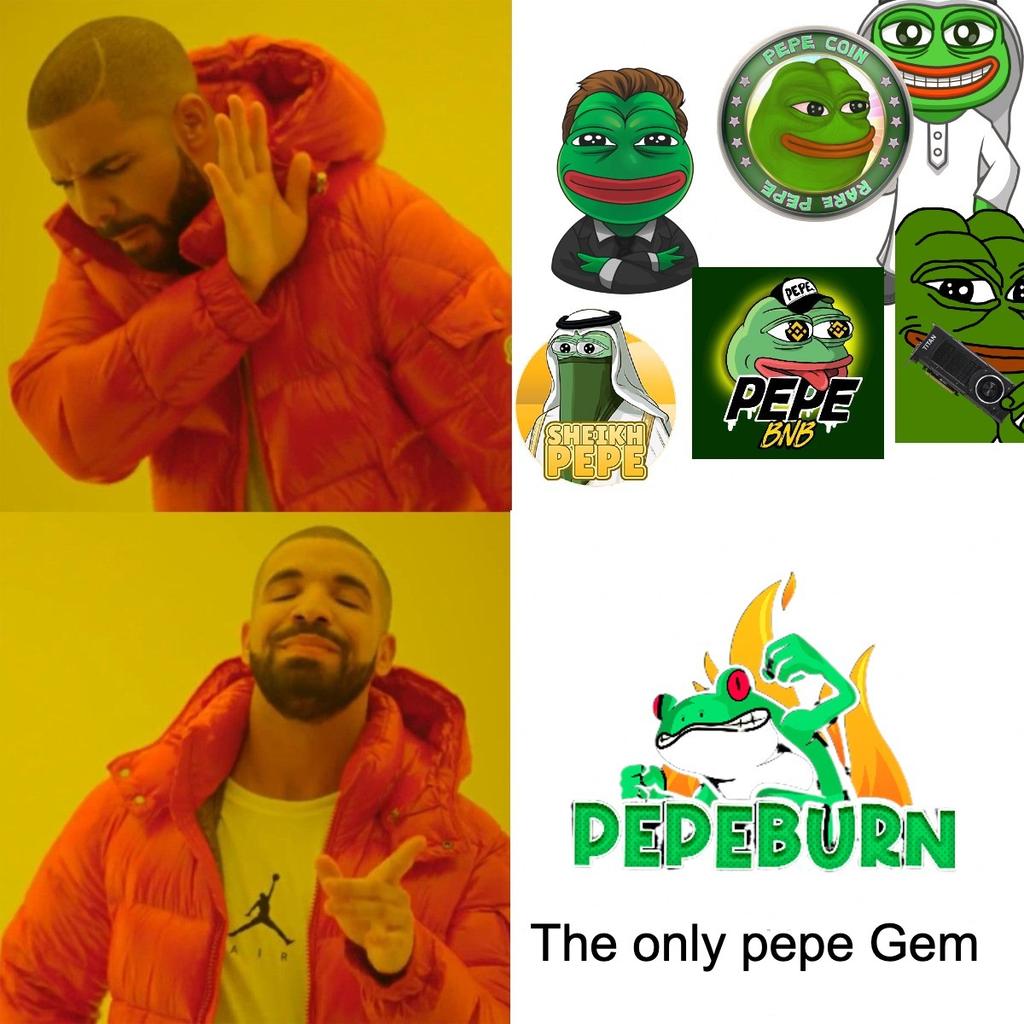 From 0.8$ to 100$, YES this will happen soon with the next big $PEPE gem 
<a href="/PepeBurnproject/">PepeBurn</a>

Low supply and deflationary
No presale ✅
Liquidity locked forever

CA: 0x5291495f1e98a13c0a99a69d67194773590ca479
Chart: dextools.io/app/en/bnb/pai…

#PepeBurnCoin #PepeAI #PepeDubai