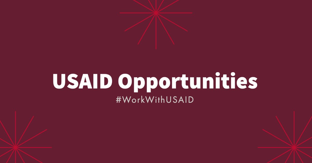 Funding Opp: 📢 Request for Proposal (RFP) for @USAIDWBG Basic Infrastructure Support Mechanism (BISM): sam.gov/opp/679cbd0752…
📅 Respond by July 17 ‼️