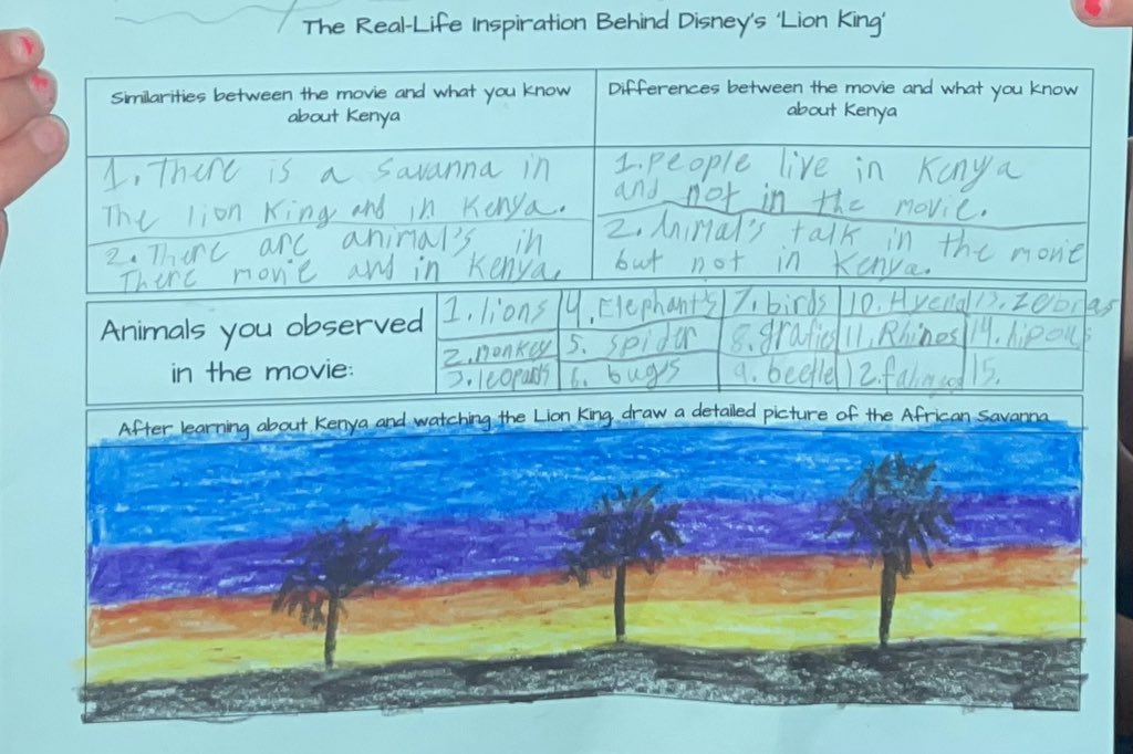After a lot of hard work and learning, and MUCH anticipation, we are wrapping up our unit on #Kenya with … #TheLionKing !! Did you know the Maasai Mara was the inspiration behind the setting of The Lion King? #Proud2BNHPGCP