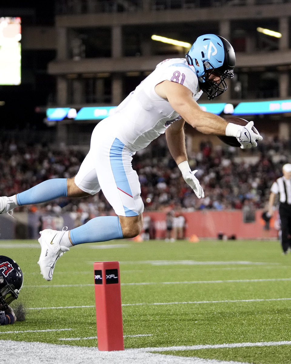 TheUFL's tweet photo. Is Tight End Tuesday a thing? If not, it is now. 👏
#XFL | #XFL2023 #TightEndTuesday https://t.co/JZFibTTW7E