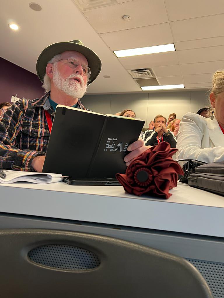 pramanca's tweet image. .@rdp_life asks us to think about “community values on appropriate roles for computer augmentation of intellectual function.“ @ISLS2023 #CSCL #AIED