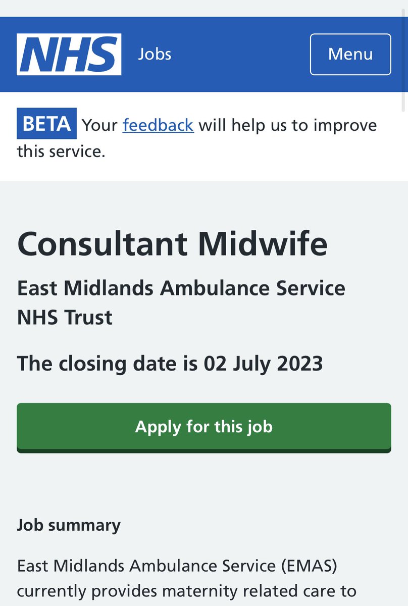 ianmursell (@prehosp_care) on Twitter photo So excited to finally see this advert go live and to grow our team to help develop and deliver our clinical strategy. beta.jobs.nhs.uk/candidate/jobaโฆ <a href="/EMASNHSTrust/">East Midlands Ambulance Service NHS Trust</a> So excited to finally see this advert go live and to grow our team to help develop and deliver our clinical strategy. beta.jobs.nhs.uk/candidate/jobaโฆ <a href="/EMASNHSTrust/">East Midlands Ambulance Service NHS Trust</a>
