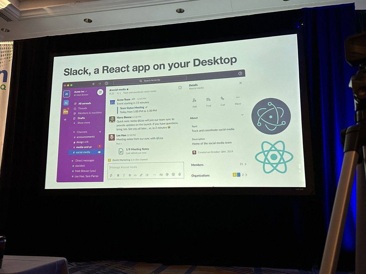 sfedov's tweet photo. Optimizing Slack performance by @zeigenvector. Do less work (but it’s hard!): understand UI architecture, enable perf-aware lint rules, runtime console warnings, empower engineers to fix perf issues via visualization. In combination, it will drastically improve UI perf. #QConNY https://t.co/NwShHBtMl2