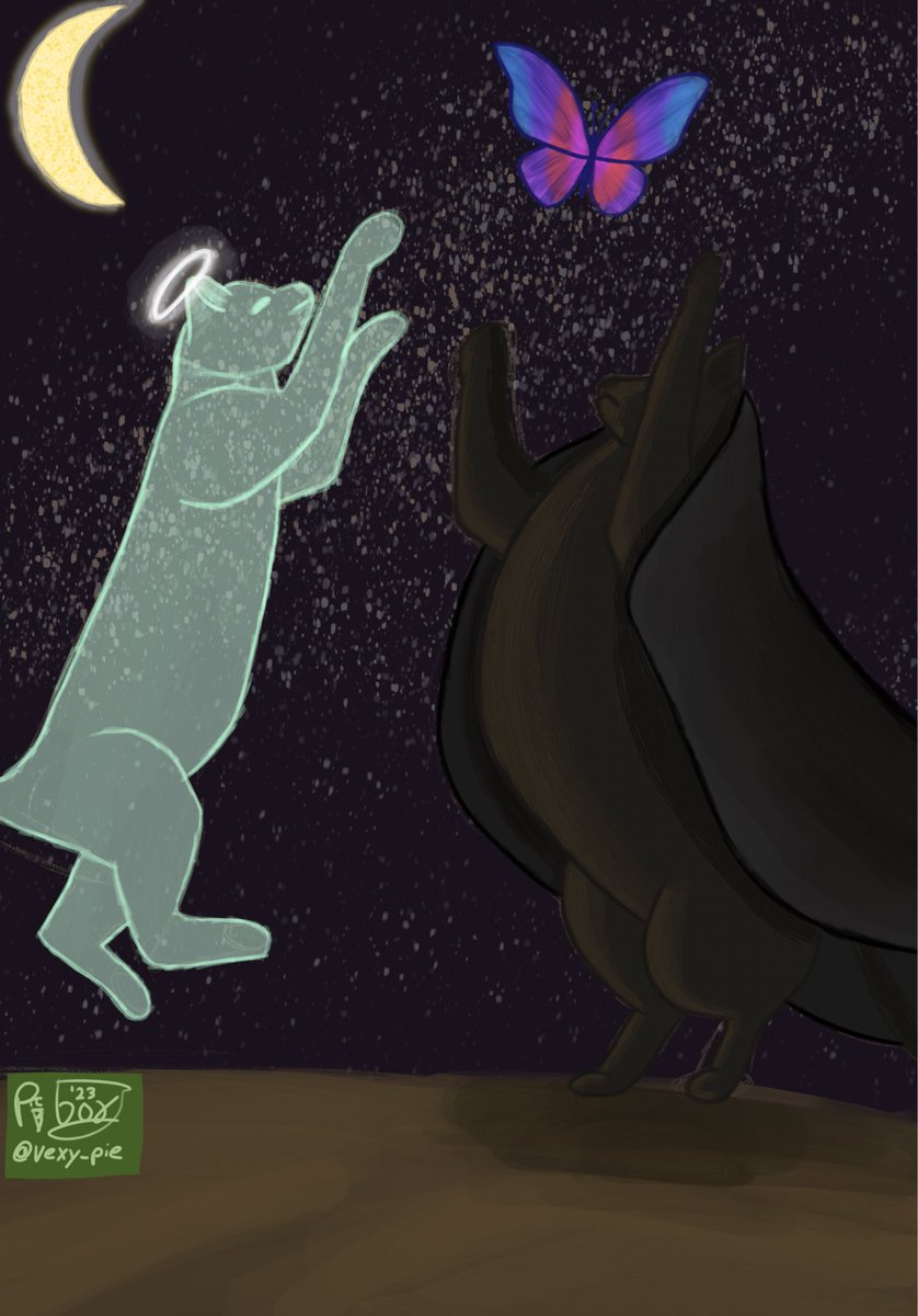 vexy_pie's tweet photo. @JennyJinya i decided to draw this which was inspired by your loving reaper comic, as a lover of cats especially black cats it made me cry on more than one occasion.
I hope you like it! https://t.co/QxEjzXXn6x