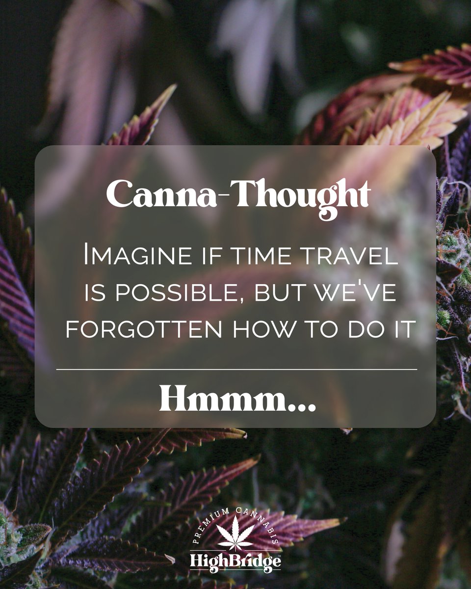 🕒✨ Unlocking the mysteries of time✨🕒⁣⁣⁣⁣⁣⁣⁣Dive into the realms of imagination with this mind-bending thought
#highthoughts #imaginationstation #expandyourmind #timetravel #cannabiscommunity #showerthought #thoughtoftheday #friday #cannathoughts #thinkaboutit #imagine