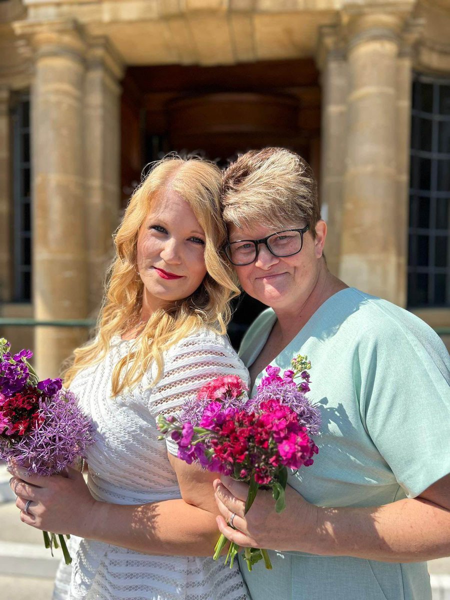 Massive congratulations to Mandy and Liz who got married yesterday- a beautiful day for beautiful people! 
#CBIC #Frailtyteam #weddingday #happilyeverafter #celebration 
@SparroweSuzy @staceyway3 @kilgore_cliff @RobTaylorBall1 @TallantAlison