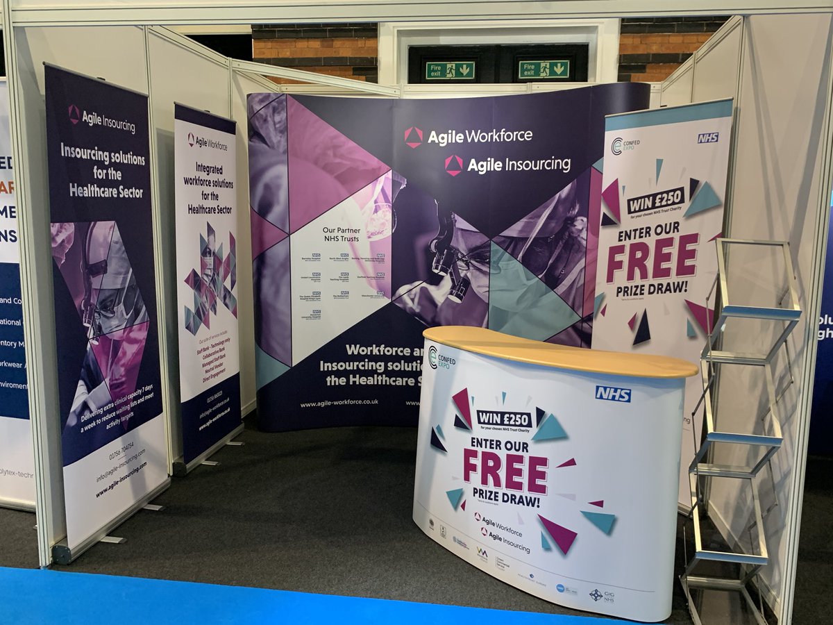 All set up for our stand <a href="/ConfedExpo/">NHS ConfedExpo</a> #NHSConfedExpo with <a href="/AInsourcing/">Agile Insourcing</a> <a href="/Agile_Workforce/">Agile Workforce Services</a>. Come and join us on stand B13 tomorrow and Thursday
