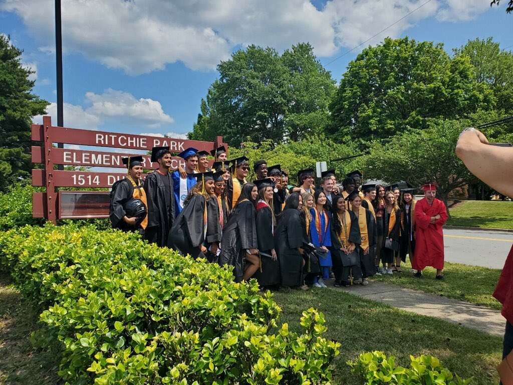 What a great Cap and Gown Clapout for our Ritchie Park Alumni graduating high school! Such a special event! #ReachingPotential4EveryStudent @MCPS #MCPSGrad