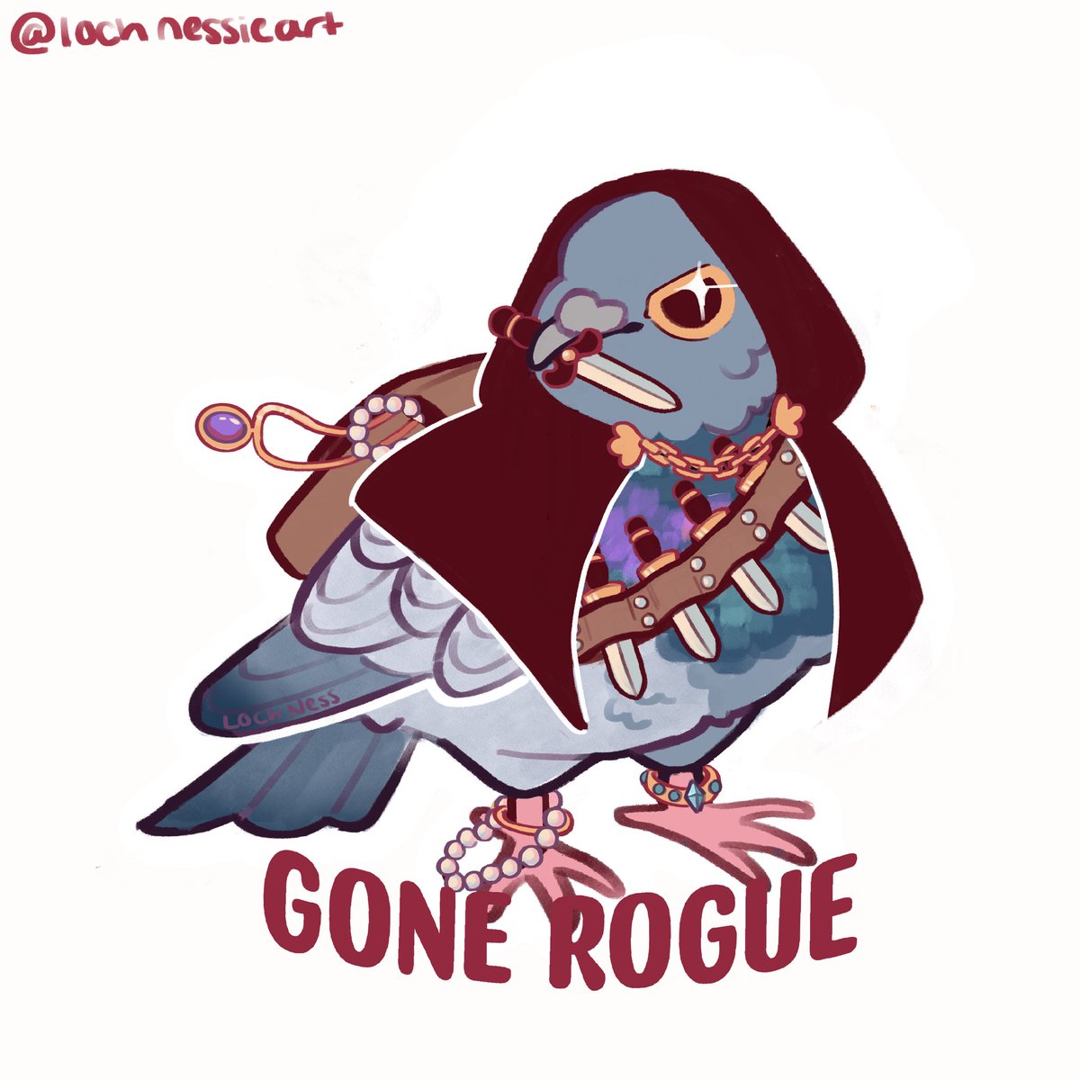 Been a while since I posted my dnd birds! I forget what day the one is
#dnd #bird #rogue
