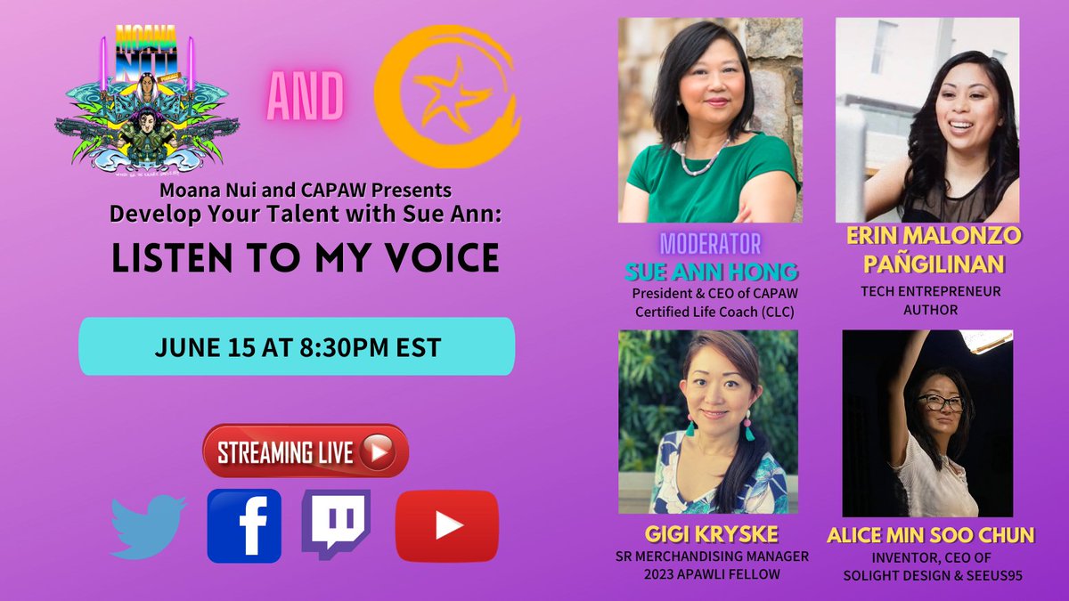 Join us on June 15 at 8:30 - 9:30 PM ET!
You can share with your followers, family and friends the social media links below:
Facebook:  lnkd.in/gJ5zSHH3
YouTube: lnkd.in/gfg3ukt3
Twitch:  lnkd.in/ggJGWiS4

<a href="/Walmart/">Walmart</a> <a href="/Deloitte/">Deloitte</a> <a href="/StateFarm/">State Farm</a> <a href="/EsteeLauder/">Estée Lauder</a>