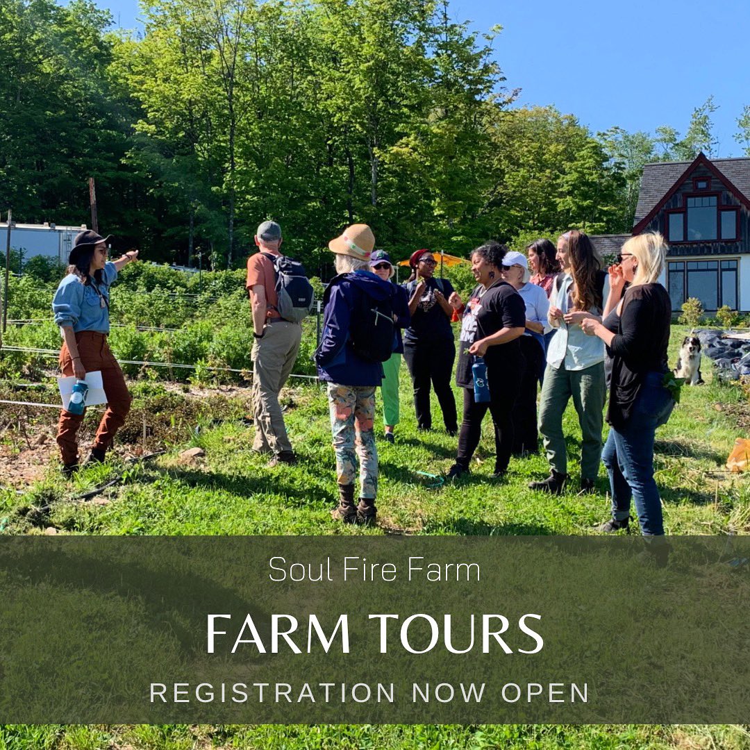 Our next upcoming tour dates are on: June 30th July 28th– Registration begins on June 16 (Group Registration Available!) Link for more information and to register soulfirefarm.org/programs/farm-…