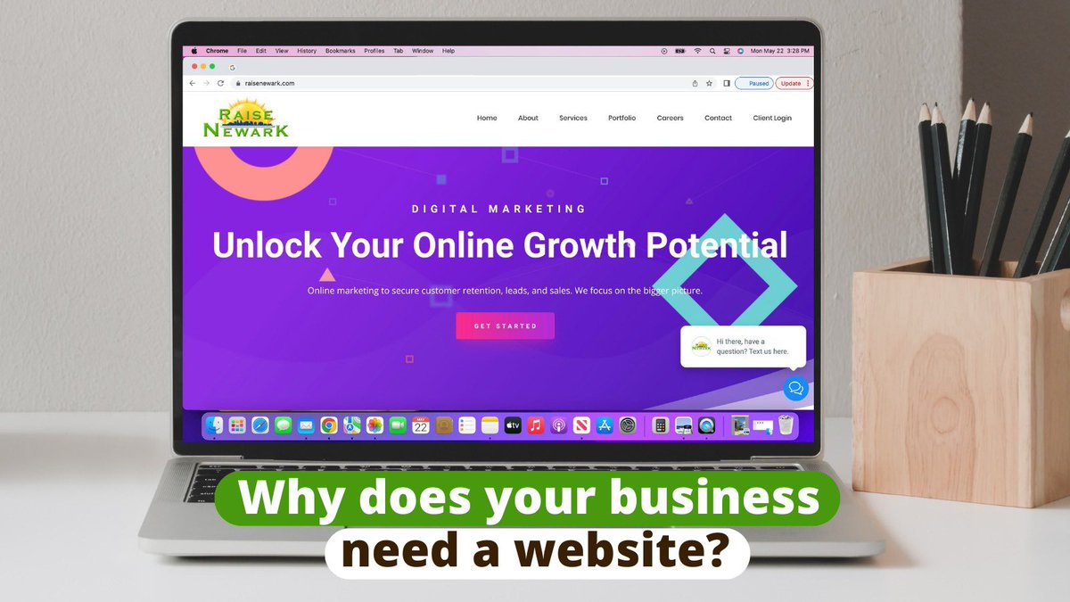 Why does your business need a website?

- Increases Your Online Visibility
- Customer Engagement
- Credibility and Trust
- Increased Reach
- Showcasing Products and Services

🫱🏻‍🫲🏼 Do you already have a good website? Let’s talk and make you the best!

📱(973) 791-8400