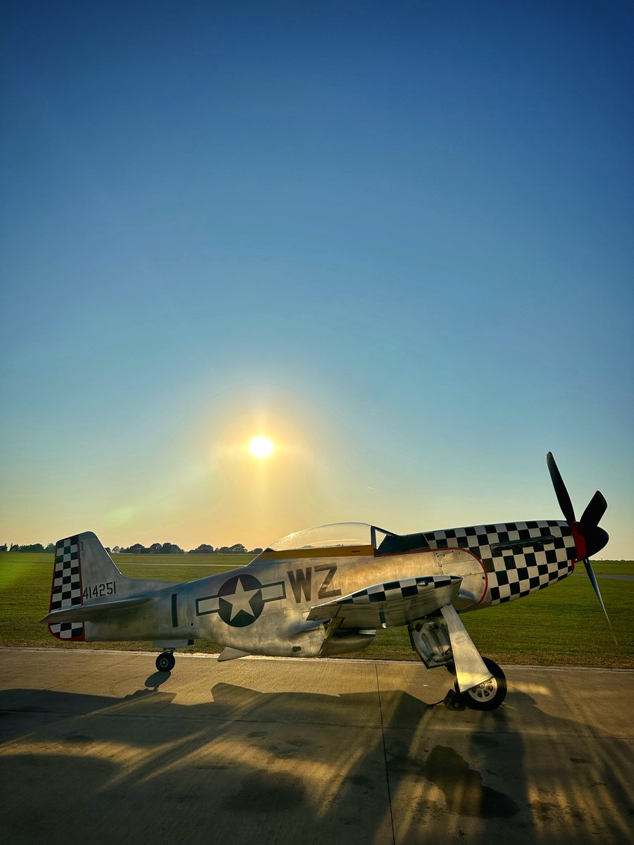 Our TF-51D Mustang basking in the evening sunlight following some flight training today.
.
.
.
.

#warbird #fighteraviation #warbirdflights #avphoto #flighttraining #p51mustang #mustang #warbirdflights #fighteraviation #vintageaviation #planespotting #sunset