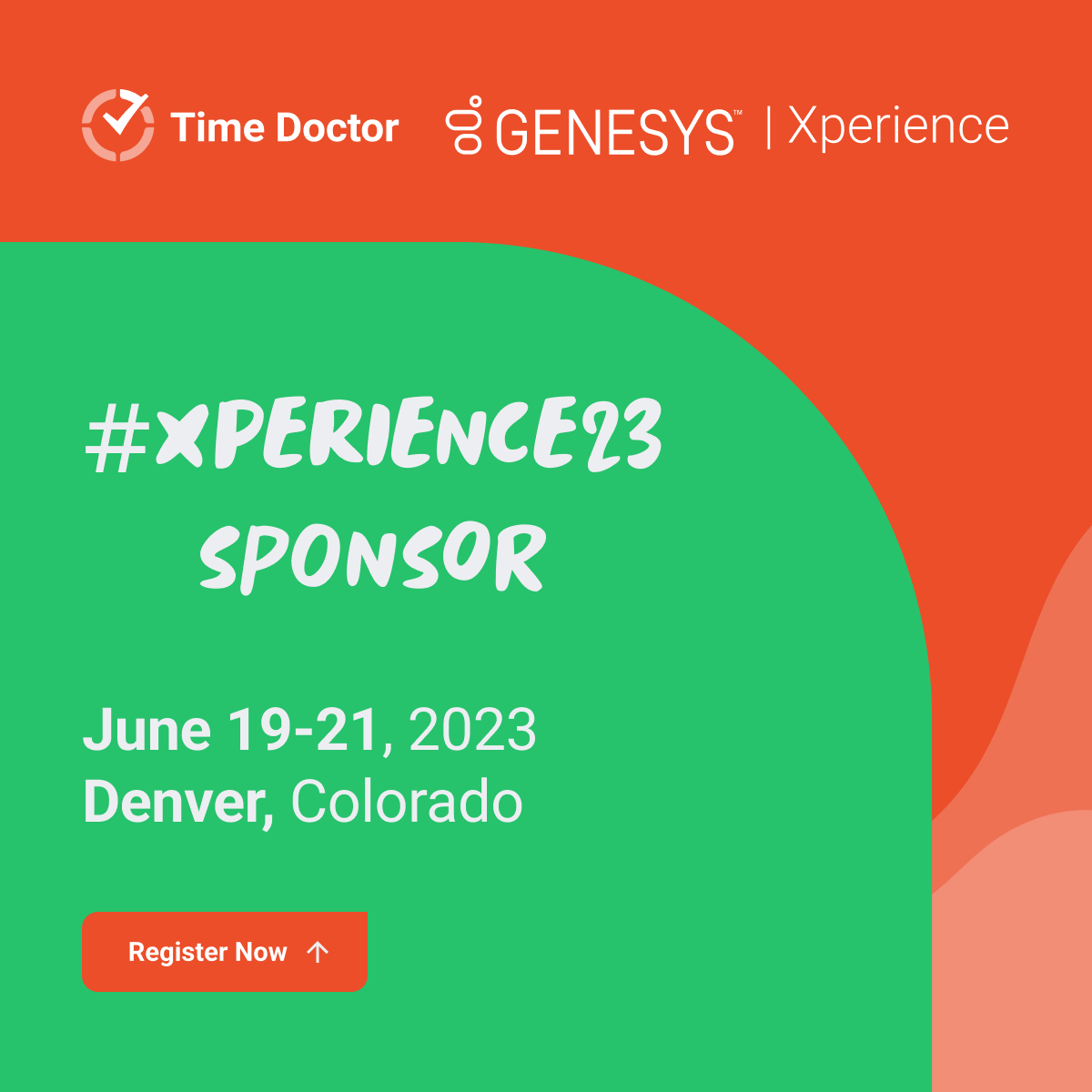 ManageYourTime's tweet photo. Join us for the ultimate customer experience extravaganza! 🌟✨ Get ready to elevate your business at #Xperience23, the must-attend event of the year! Don't miss out on the chance to network, learn, and grow. Register here
➡️ https://t.co/fn63WUyvUc @Genesys #CX #EX #TimeDoctor https://t.co/cDrPsHKPDz