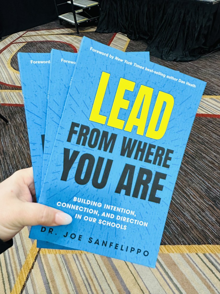 After listening to @Joe_Sanfelippo, I can’t wait to dive into this book. Of course, his presentation today made me think of our #CPSbest #TrustyHuskies APs @MrsIsenogle_AHL and @JLazechko so I had to grab them a copy too! #gocrickets