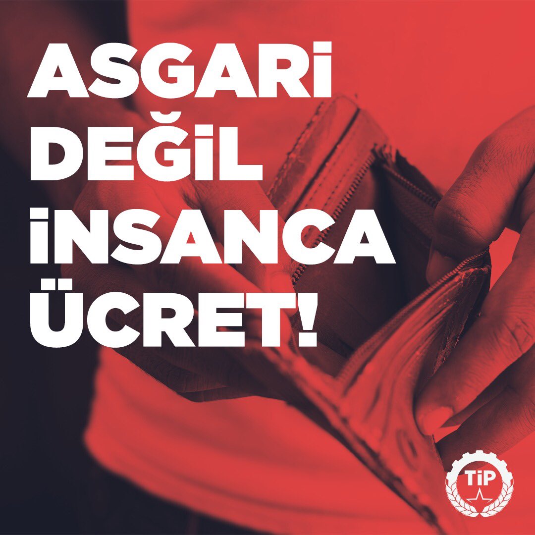 Emekçiler insanca bir yaşam istiyor.
#TipSenin