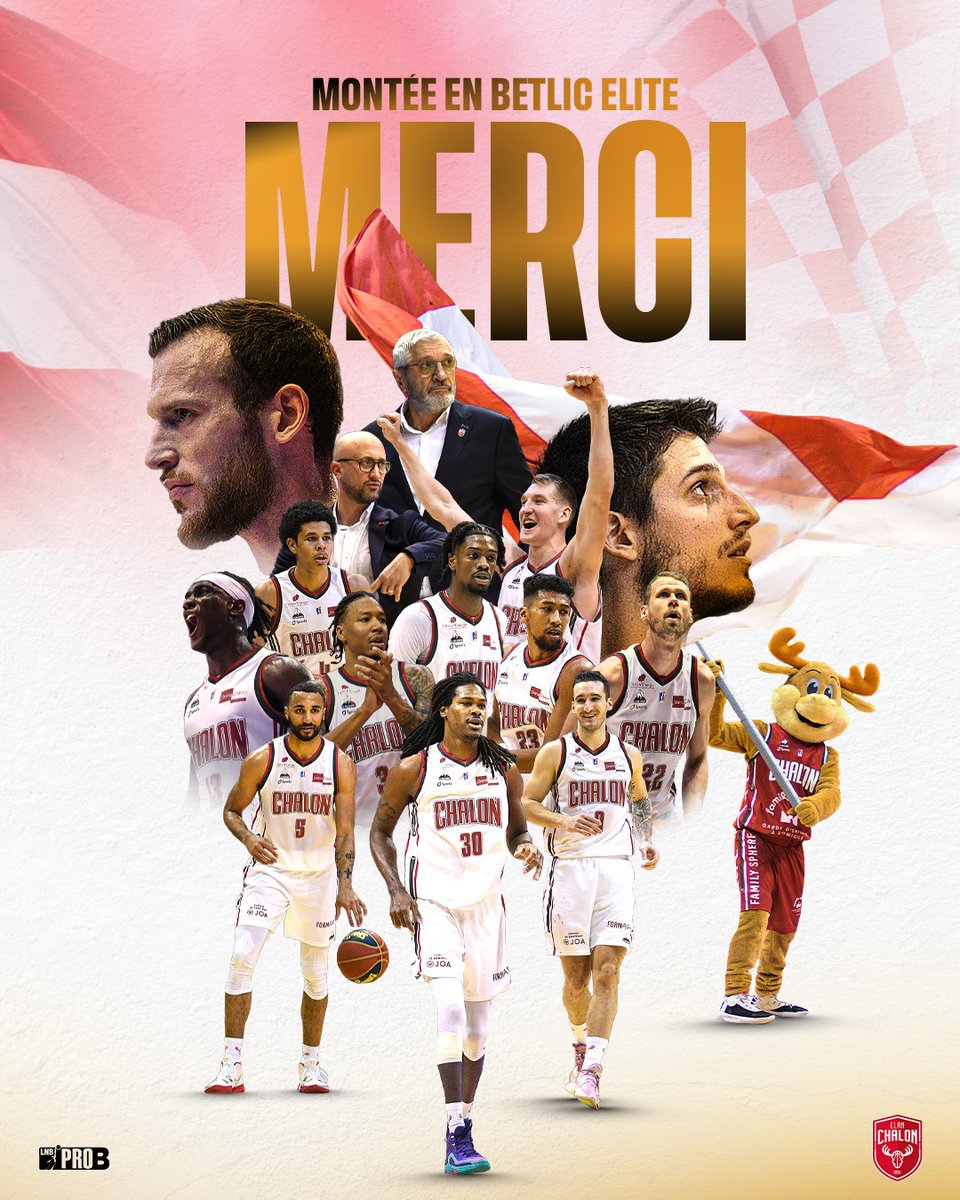 ILS L'ONT FAIT 🥹😭 EN ROUTE POUR LA BETLIC ELITE !!!

Il y a 6 ans jour pour jour nous étions champions, notre seule montée en pro A date de 1996 contre l’équipe de Châlons-Reims. Ce soir, NOUS REMONTONS EN BETLIC ELITE !!!!

MERCI, MERCI, MERCI 🫶🔴⚪️

#RougeEtBlanc