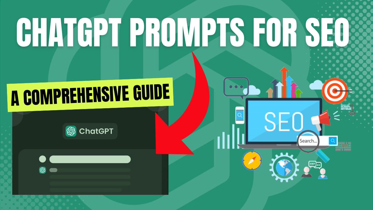 ChatGPT Prompts For SEO - A Comprehensive Guide youtu.be/6kyXGe-3kHQ via @YouTube #ChatGPT #SEO #SEOPrompts #ChatGPTforSEO #SEOStrategy #SEOTips #SEOTricks #SEOMastery #SEOGuides #DigitalMarketing #ContentOptimization #AIinSEO