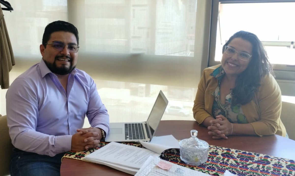 itaih_hidalgo's tweet photo. Cómo parte del acompañamiento a los sujetos obligados el Comisionado @LAngelHRios se reunió con la nueva Titular de la Unidad de Transparencia de la @UAEH_OFICIAL Haydeé Hernández Aguilar (1) https://t.co/ElwEYYHG5b