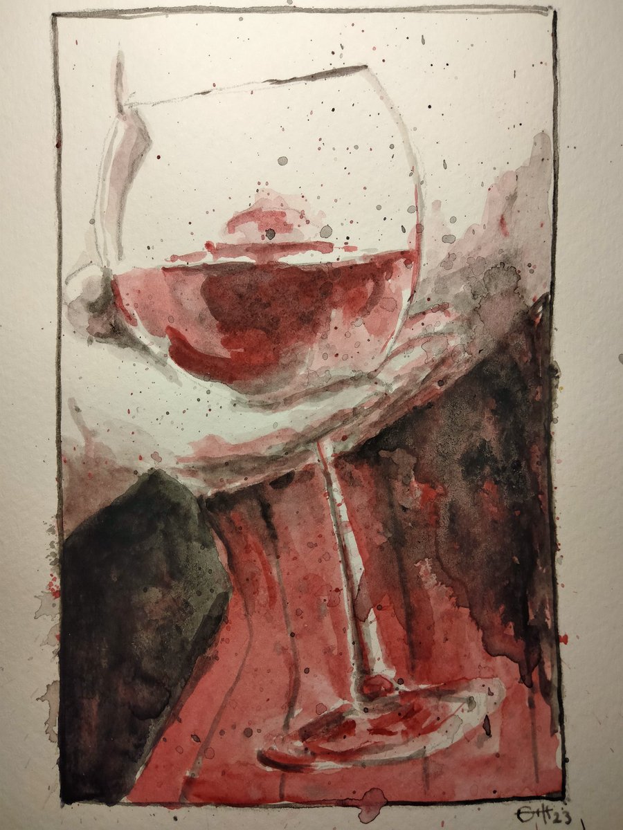 As the ice melts

#thedailysketch #watercolour and #inkdrawing of a red corset and red wine
#nudeart #figurativedrawing
#originalartwork #artforsale ebay.co.uk/itm/3256926722…