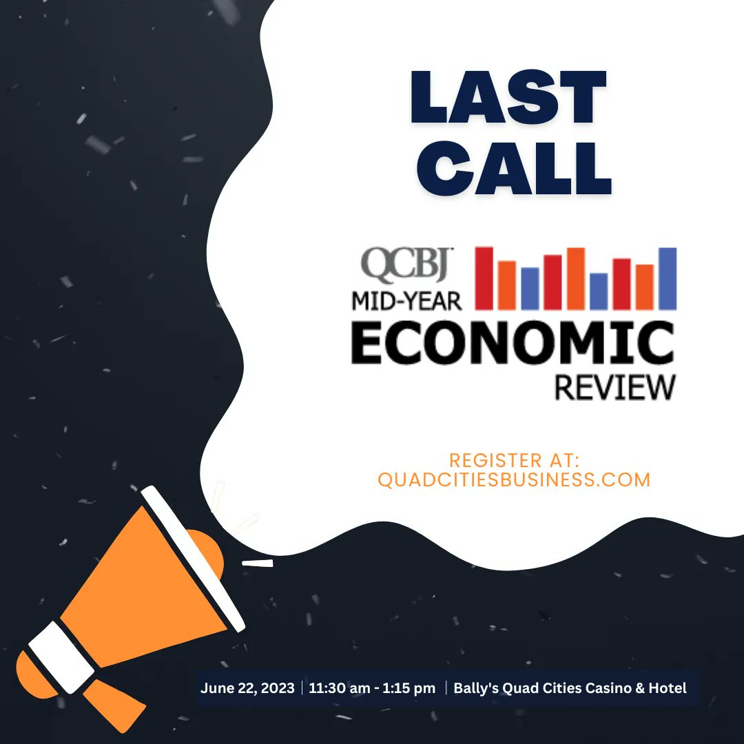 Register before it's too late! The Mid-Year Economic Review event examines how the economy has changed in the last six and looks ahead to the final six months of the year. To learn more or to register visit buff.ly/3NsaNC2