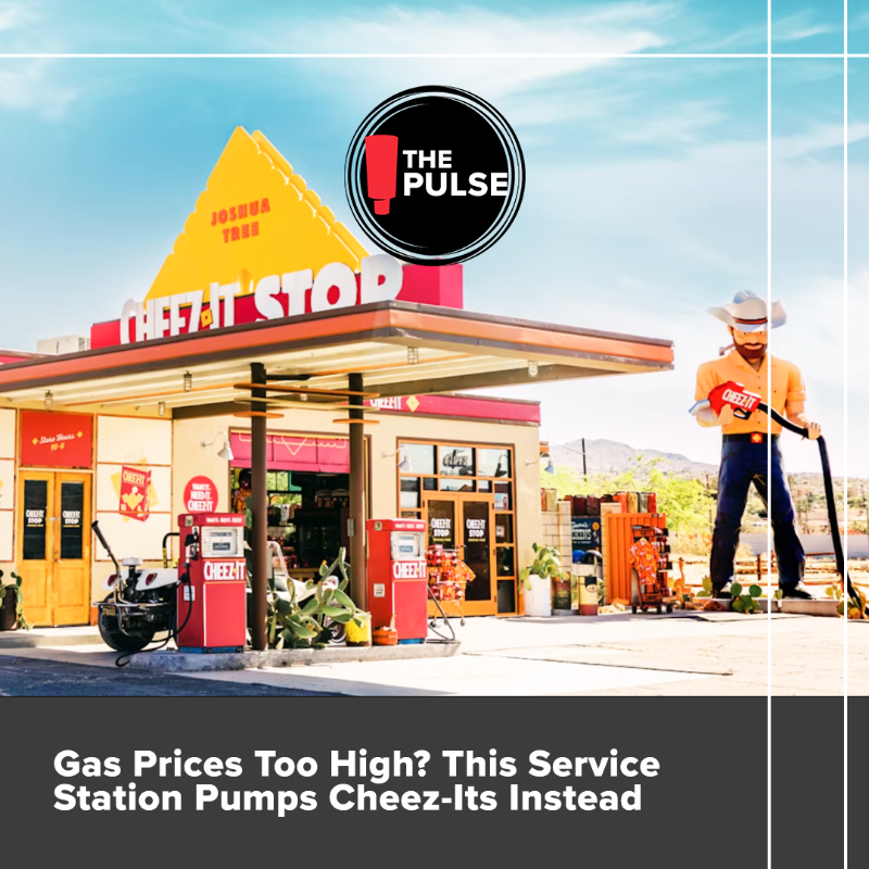 RedPegMarketing's tweet photo. It’s Pulse Tuesday! 🗞️
 
@IKEAUSA builds a massive statue of its FRAKTA bag, @KelloggsUS opens a @cheezit gas station that pumps bags into visitors’ cars, and beauty brands like @LorealParisUSA and @EsteeLauder innovate to reach Gen Z.