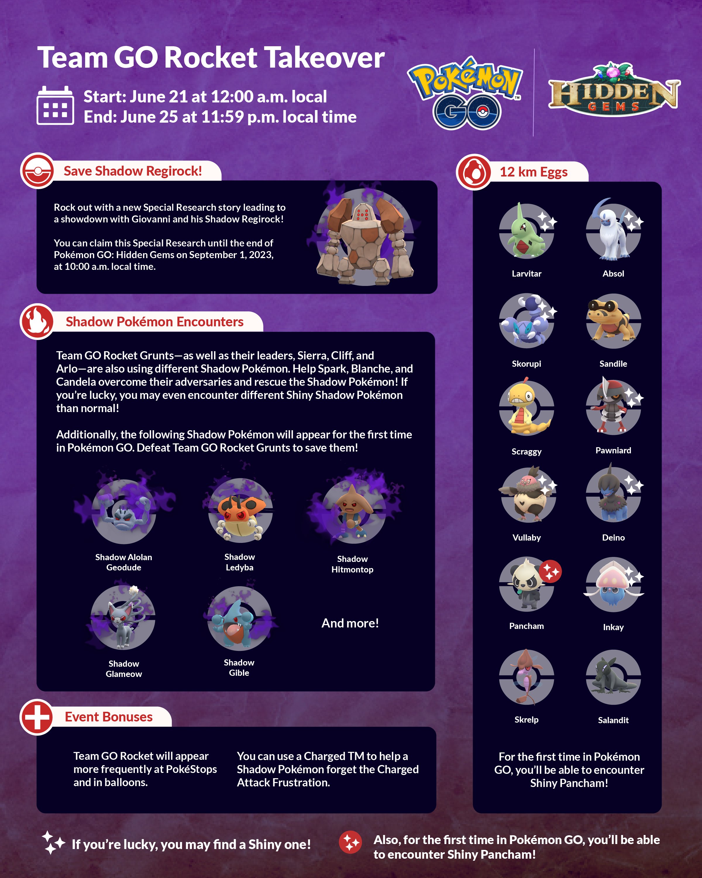 Pokémon GO on X: Pokémon aren't the only ones active during the Solstice…  Keep your eyes peeled for Team GO Rocket during the Solstice Horizons event!    / X