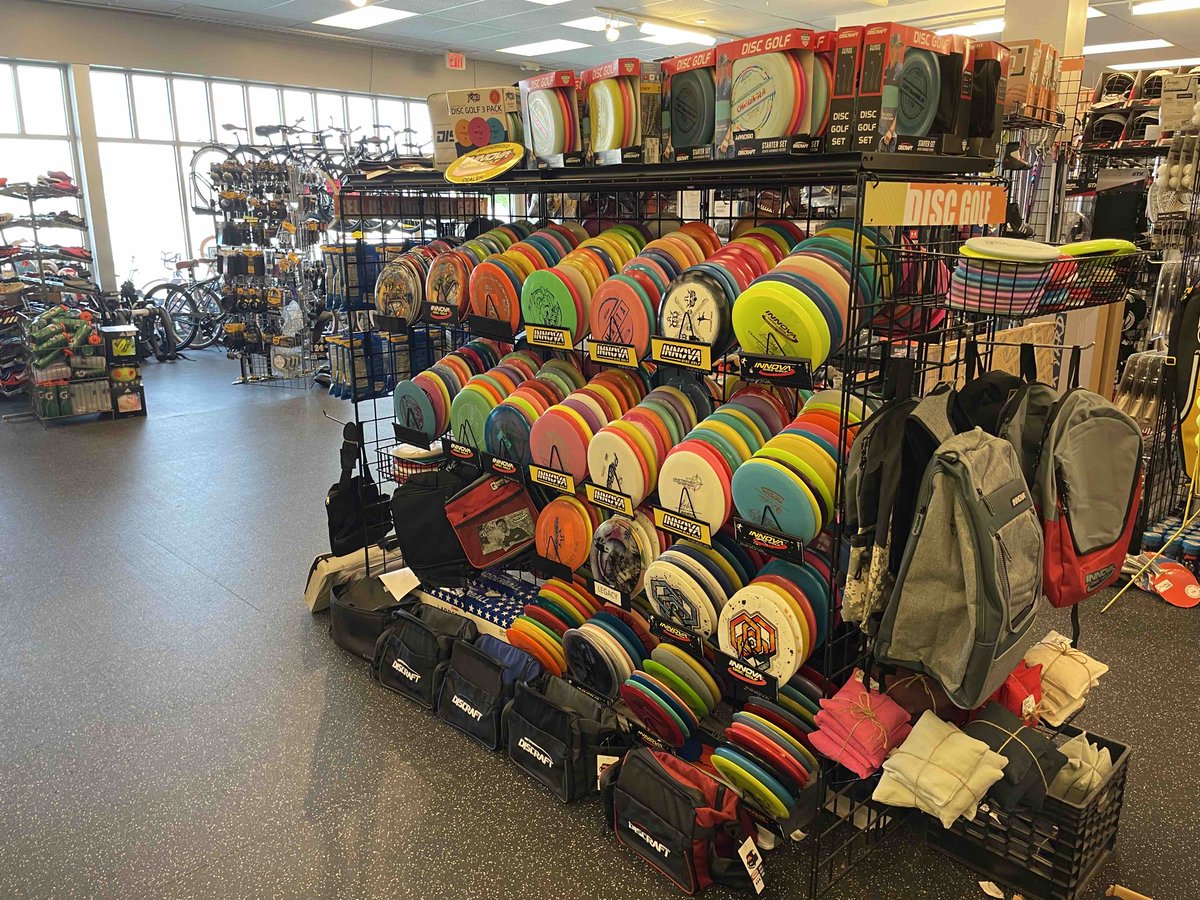 We have a great selection of disc here at Play It Again Sports! Gear up for this disc golf season! #discgolf #innova #discraft