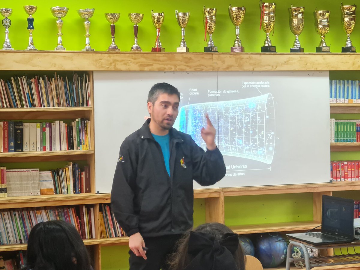 Comenzamos nuestras actividades en el Colegio Hermano Eugenio Eyraud de #RapaNui en el marco de la #GiraAstronómica del <a href="/congresofuturo/">Congreso Futuro</a> en tu comuna