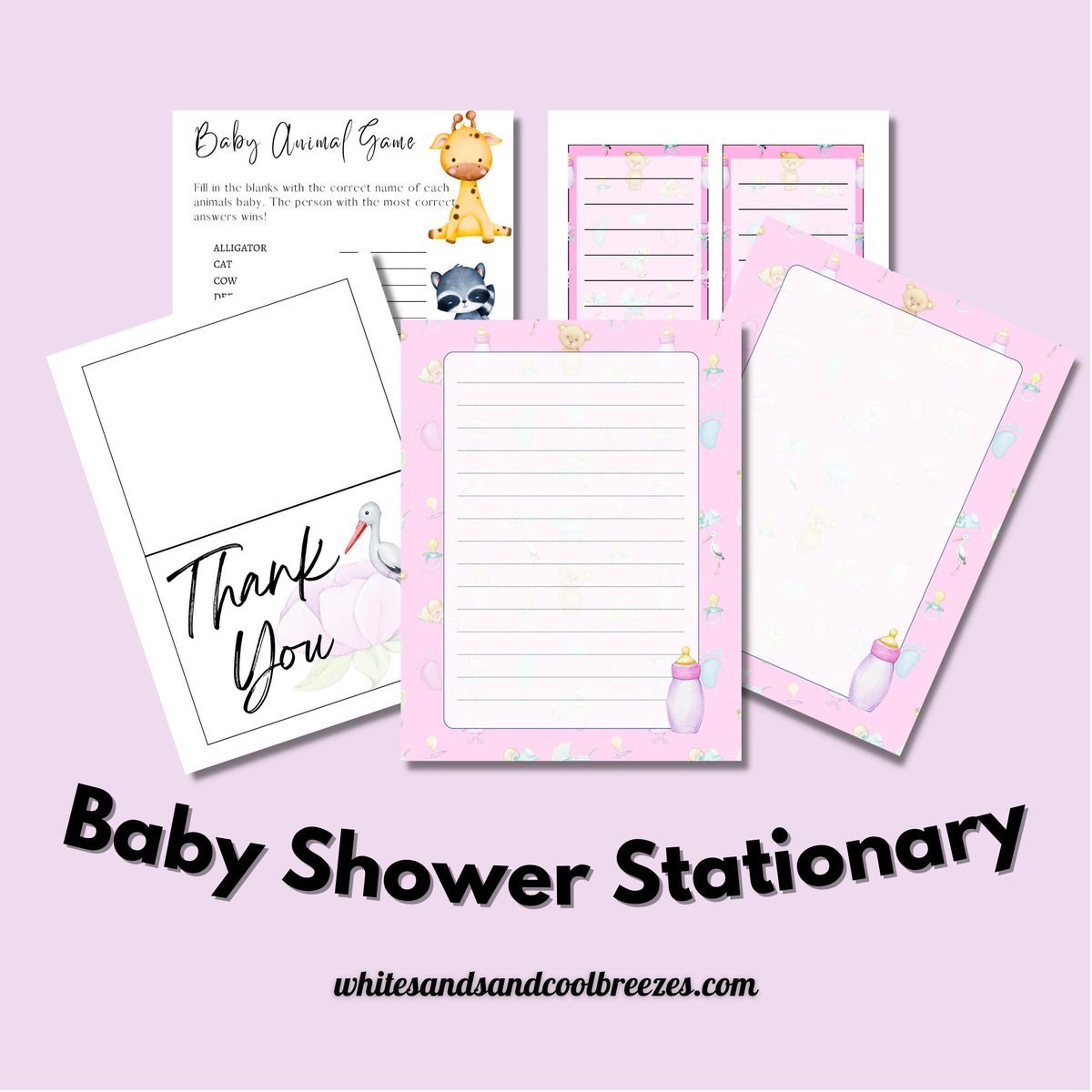 cassiectrin's tweet image. AD Baby Shower Stationary - Baby Shower Stationary Printable - Ba by WhiteSandsBreezes etsy.me/43JohiI via @Etsy