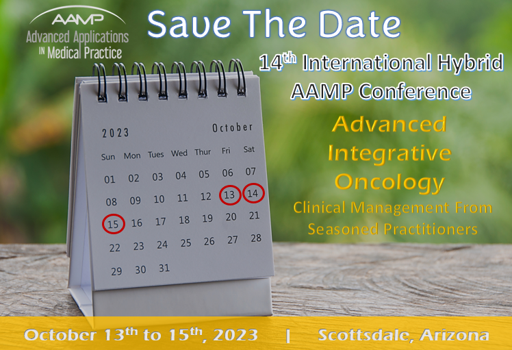 AampConferences's tweet photo. How do Experienced Integrative and Naturopathic Oncologists Manage Their Patients?
Hear from the experts at AAMP’s 14th Intl Hybrid #CME Fall Conference Oct 13-15 in Scottsdale.   
Agenda: https://t.co/k5cjp0Mzmq
Register: 
https://t.co/zgtxhYLKsz https://t.co/vozZHvhI0l