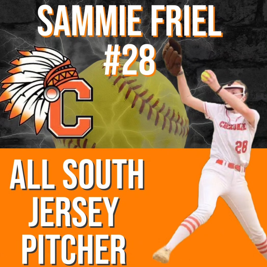 Congrat to Sammie Friel on her selection to the 2023 All South Jersey Team. 527 career Ks. Well deserved. So proud of you. 🧡