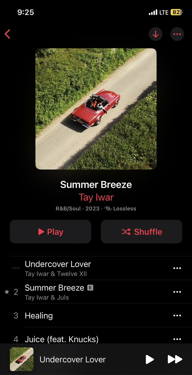 Summer Breeze by <a href="/TayIwar/">Tay Iwar</a> 
👌🏾👌🏾👌🏾👌🏾👌🏾 project
Go Tracks: “Undercover Lover”, “Summer Breeze”, “Healing”, 
“Bon Appetite”, “Don’t Lie”, “Soul Searching”
<a href="/JulsOnIt/">Juls baby</a> <a href="/IDK/">IDK</a>