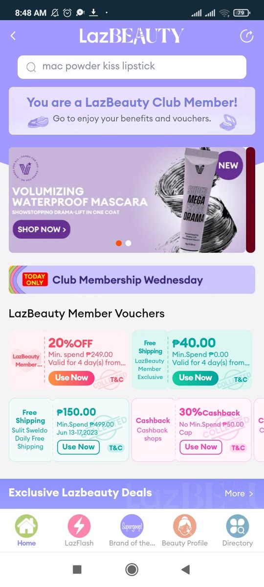 @LazadaPH I'm a proud #LazBeautyClub member!💜' #LazBeautyPH @pAtKeNzO_028