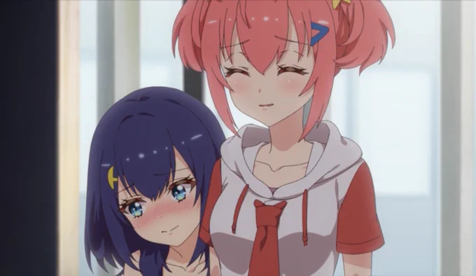 #ワールドダイスター 9話。スカートめくられた静香ちゃん可愛すぎたよ!センスとはいえやはり女の子だな。テレーゼさんと柊さん無双しすぎでしょー。さすがワールドダイスターテレーゼさん。その演技の真似したここなちゃんと照れたカトリナちゃんも可愛かったよ。そしてやはり目が綺麗! 