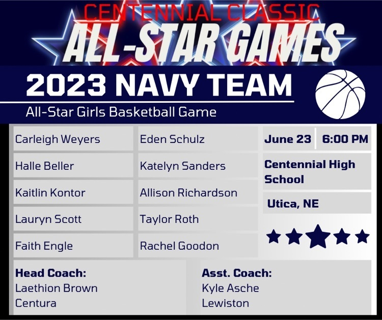 cpsbroncos's tweet photo. Athletes have been selected for the first annual Centennial Classic All-Star Girls Basketball Game! Come out to Centennial High School on June 23rd at 6:00 PM to watch some great basketball! #ccallstars https://t.co/qSkE0vyvIx