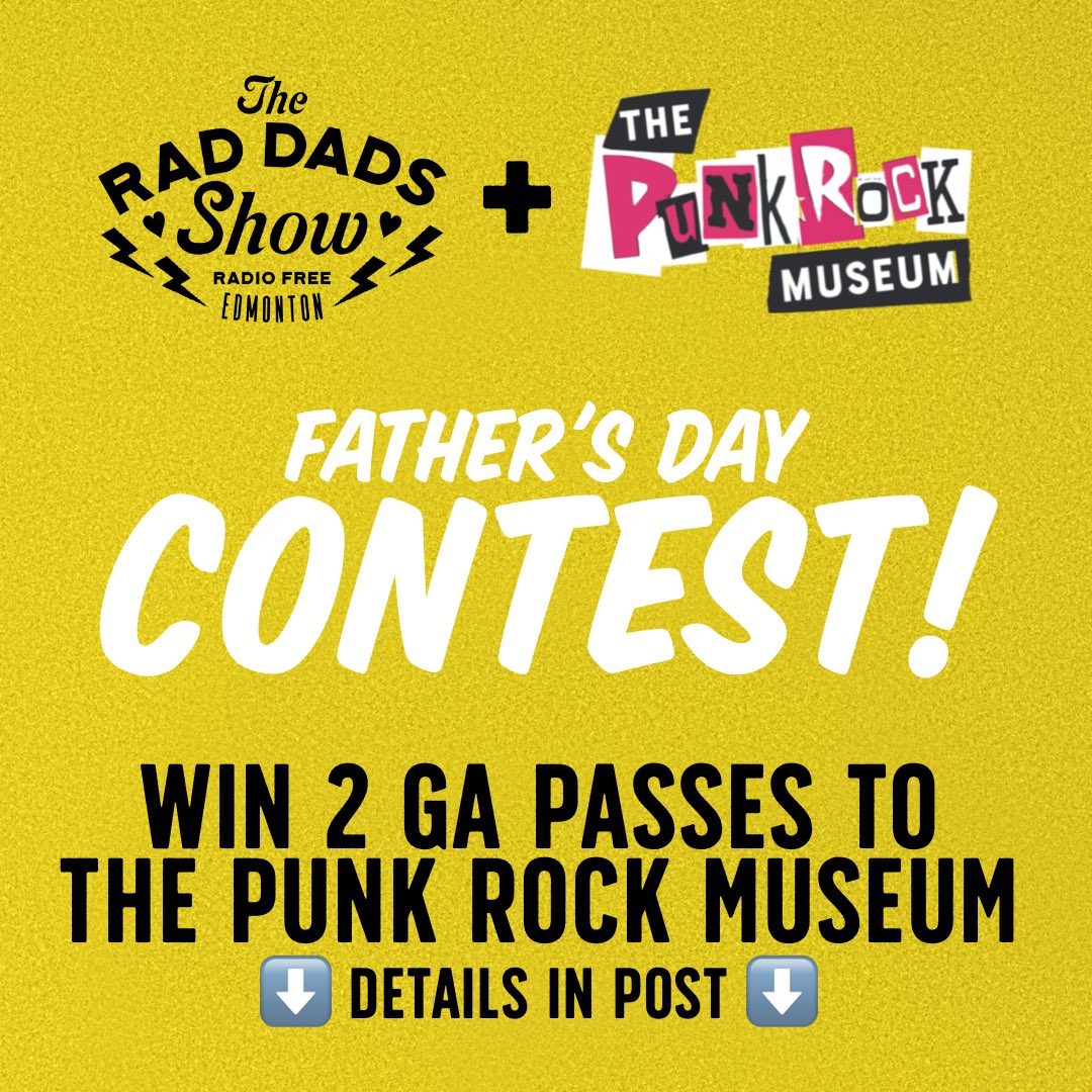 Father’s Day is coming & #thepunkrockmuseum have donated 2 passes to give away! Deets 👇 instagram.com/p/CtZA5AILkhA/ The museum has more planned for Father’s Day! 🤘 Bring your dad for FREE 🤘 “Daddy Daycare” drink special 🤘 $100 dad flash And more! #punkisdad