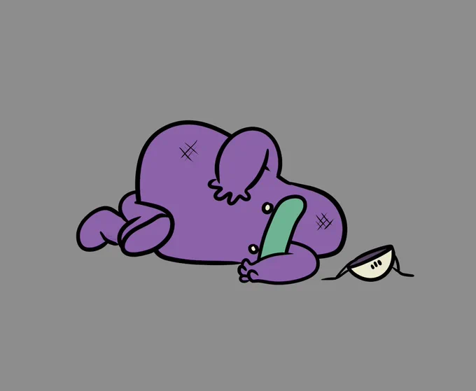 That Grimace GBC game ain't half bad actually. I drew an interpretation of one of the sprites.