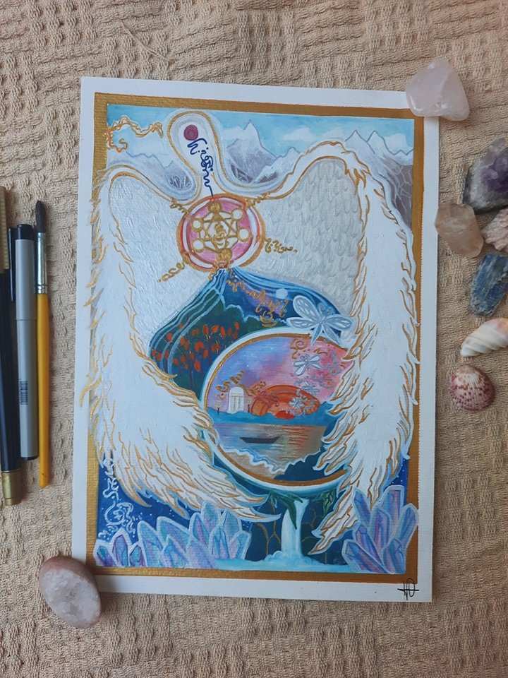 Sementedecura's tweet image. Arte canalizada (Através do  atendimento Semente de cura)
Com códigos de luz ✨️🎨 #lightlanguageart