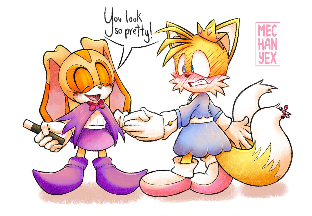 Anddd another commission done! Magical Cream and Princess Tails comm for @CKing413 , I loved working on this, it was fun!
#SonicTheHedgehog #CreamTheRabbit #Tailsthefox #Tailsdress #MagicalCream