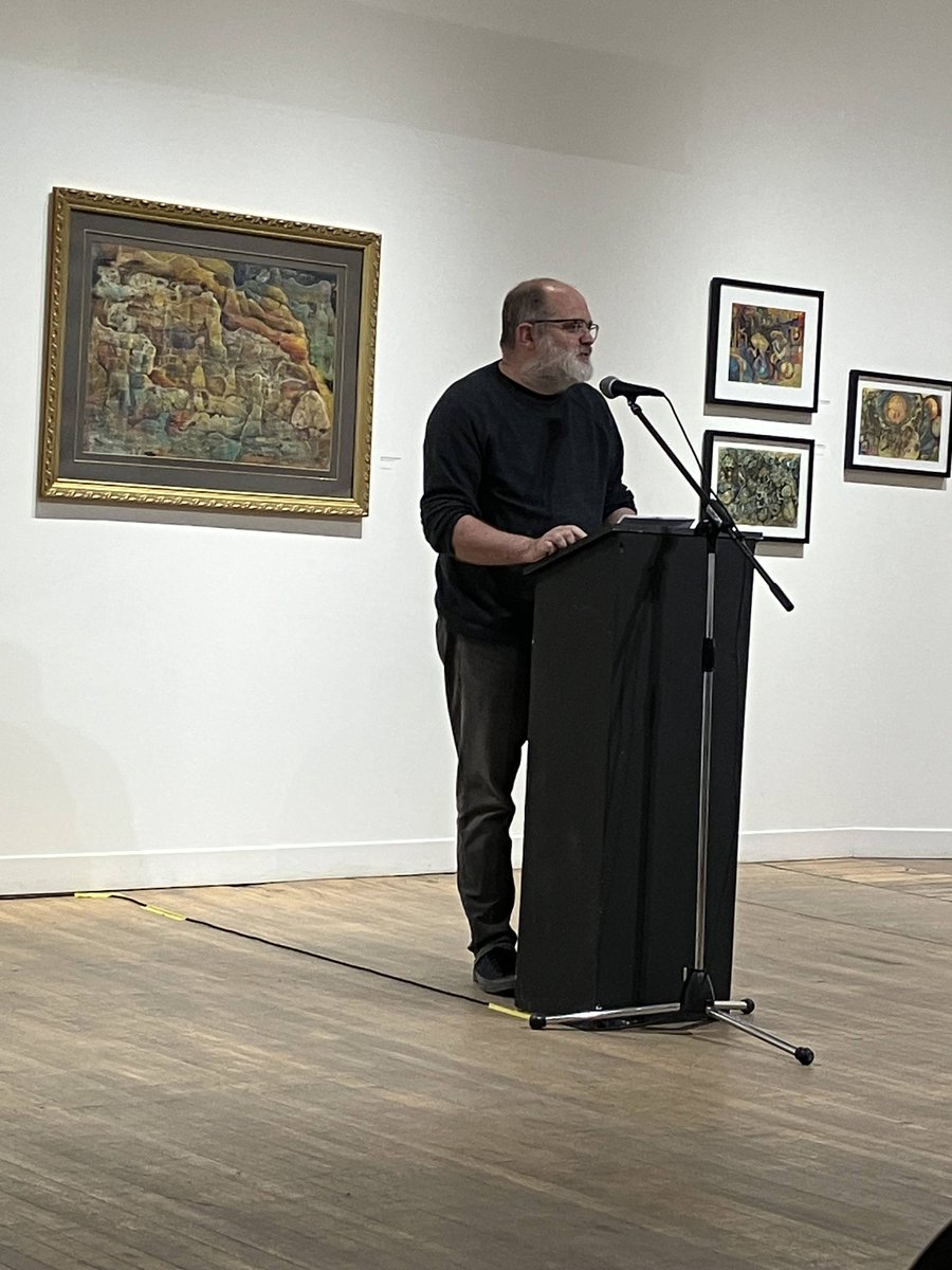 JoshuaLambier's tweet photo. Congrats to Aaron Schneider on the launch of The Supply Chain, debuting with two Souwesto-inspired stories by Jason Dickson &amp; Brooke Lockyer, as well as Aaron Tucker's reimagination of John Ford's The Searchers in contemporary Toronto.

Fab literary night out at @tapcreativityon! https://t.co/Xxe2Kj4uBv