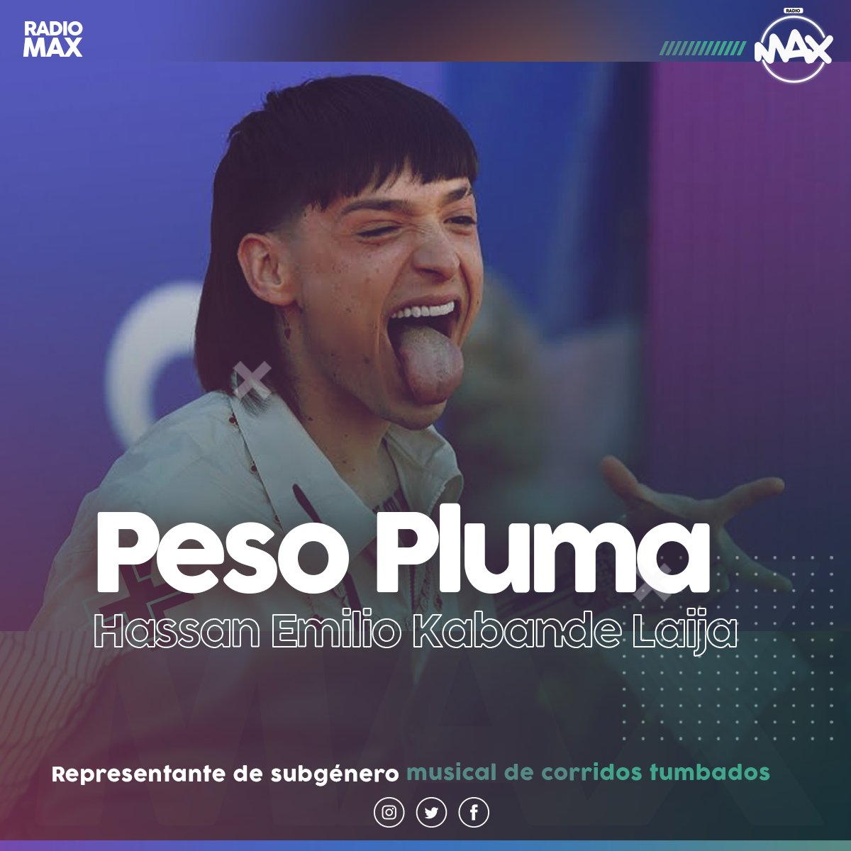 RadioMaxOnline1's tweet photo. #radiomax #SeEscuchaBien #pesopluma
​​📷Su fama internacional comenzó en 2022, después de colaborar con cantantes como Luis R Conriquez, Natanael Cano y Eslabón Armado
📷Descarga APP  ! https://t.co/btifHjkzFQ📷 https://t.co/lWuVAbHKYa