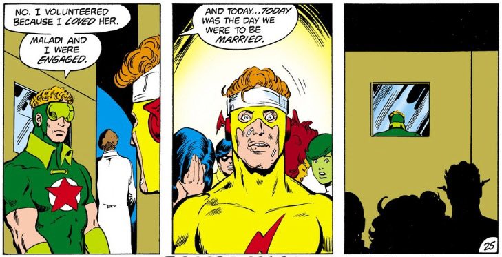 Explain why comics are awesome in one image.

This sucker punch ending in New Teen Titans 18 has always stuck with me.