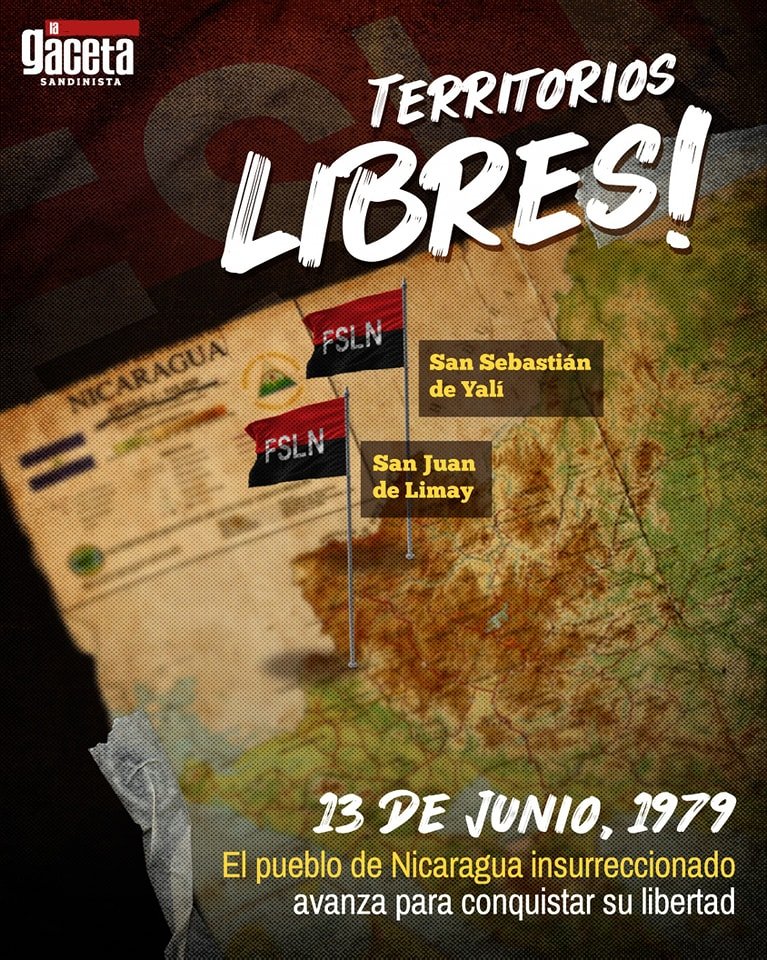 #13Junio 1979 

El Frente Sandinista de Liberación Nacional lidera la Ofensiva Final contra la tiranía Somocista en todo el país.

#FuerzaDeVictorias 💪
#DignidadConProsperidad 📈