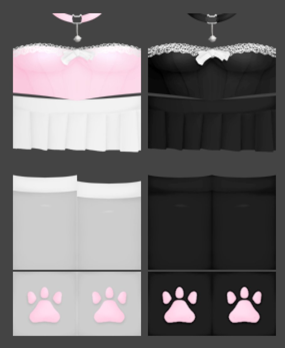 newest outfits @ dear diary! :3

shop here -->

pink - roblox.com/catalog/136671…
 - roblox.com/catalog/136671…

black - roblox.com/catalog/136671…
 - roblox.com/catalog/136671…

#roblox #robloxart #robloxclothing #robloxclothes #robloxdev #robloxdesign #RobloxDesigner