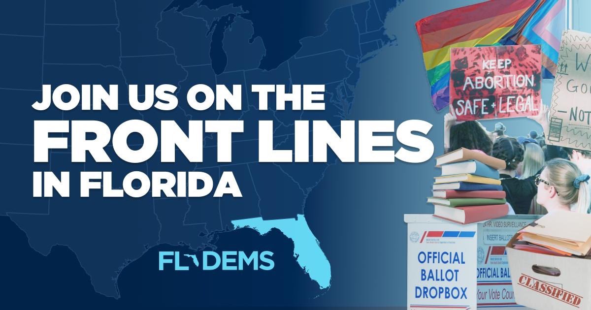 The eyes of the nation and world are watching what happens in Florida —  history will remember how we respond.

Text FLORIDA to 41011 to join us on the front lines.