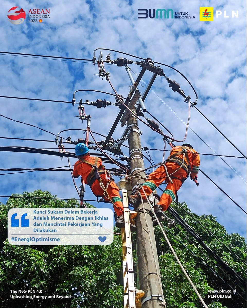 plnuidbali's tweet photo. Sambut hari Rabu dengan semangat menggebu.
Lakukan aktivitas dengan penuh semangat dan rasa ikhlas, agar kesuksesan dapat diraih dengan penuh berkah.
#PLNUIDBali
#PLN
#UnleashingEnergyandBeyond
#EnergiOptimisme
#PLNQuotes
#PLNSelaluHadir https://t.co/fvGu4bYKwJ