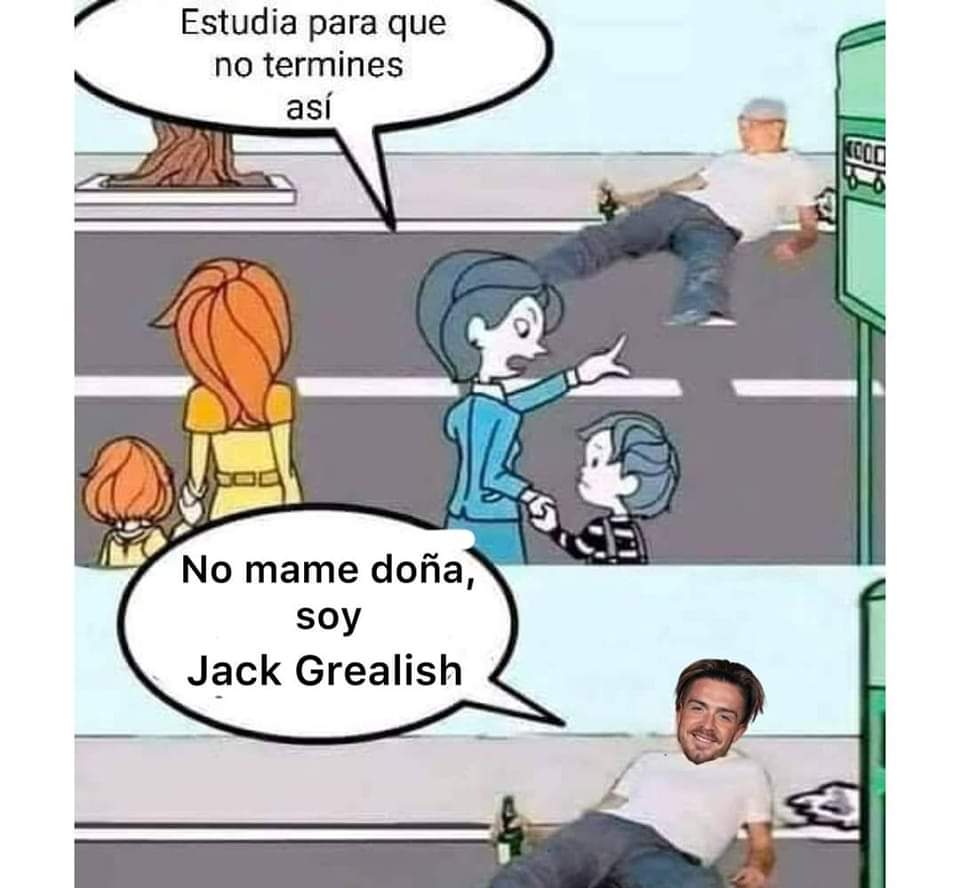 durbinacar's tweet photo. Jajajajajaja. 😂 Que grande Grealish https://t.co/ZqWkg4VqYj